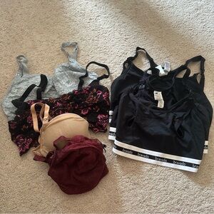 Designer brands  Maternity Nursing/pumping bra LOT of 7 Preloved